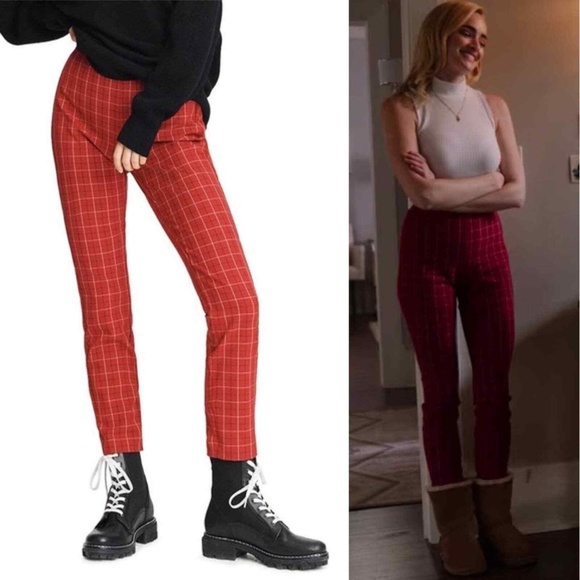 rag & bone Simone plaid high waisted pants 0 - Picture 7 of 16